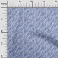 thumbnail image 2 of oneOone Cotton Flex Dusty Blue Fabric Text Craft Projects Decor Fabric Printed By The Yard 40 Inch Wide, 2 of 5