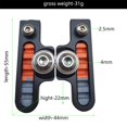 thumbnail image 3 of 55mm Bike Brake Pads Caliper Brake Blocks Set for Road Bike Caliper Brake System Black, 3 of 8