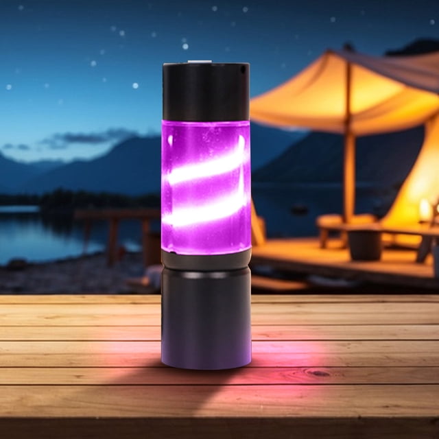 Dvkptbk Camping Camping Lumière de Camping Lumière de Couleur avec Petite Lampe de Poche Lumière DEL Extérieure Recharge Usb Directe Portable Étanche Lumière et Randonnée