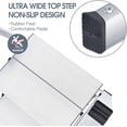 thumbnail image 3 of Step Ladder Aluminium Folding Ladder with Wide Steps Portable Slim Step Stool Household Ladder Stepladder with Multi-Function Silver, 3 of 7