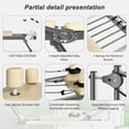 thumbnail image 4 of Soges Foldable Pilates Reformer Machine for Home Use, Portable Pilates Reformer Machine Equipment with Springs & colorful Elastic Cords, Pilates Equipment for All Level Users, Up to 330lbs, Beige, 4 of 9