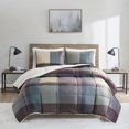 thumbnail image 3 of Plaid Micromink to Sherpa 3 Piece Comforter Set, 3 of 7