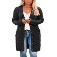 thumbnail image 1 of MesaSe Womens Long Sleeve Cable Knit Cardigan Sweaters Open Front Fall Outwear Coat, 1 of 8