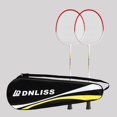 thumbnail image 4 of 2 Pieces Badminton Racket Set Badminton Equipment Durable Badminton Racquet for Adults and Teenagers Playing Backyard Game Practice with Bag, 4 of 10
