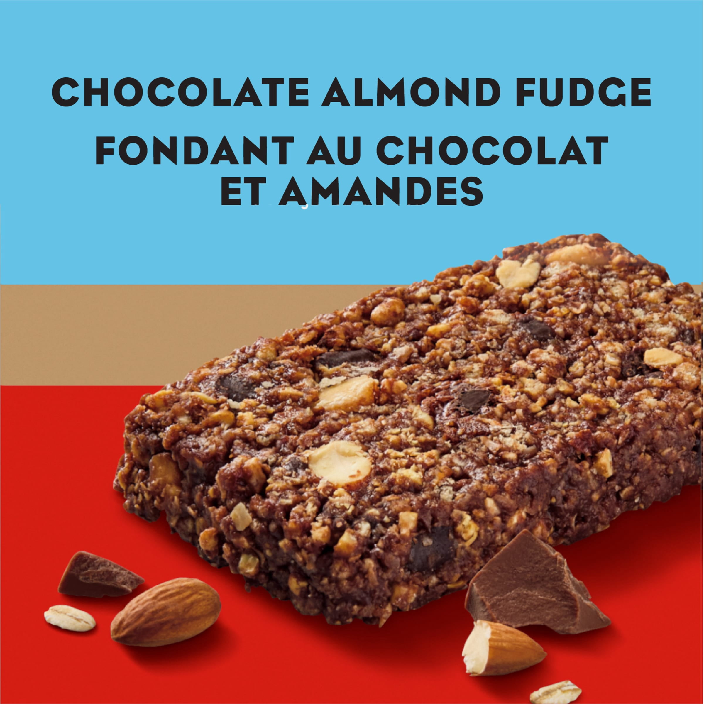 CLIF BAR Barres Énergétiques, Fondant au Chocolat et Amandes, Barre Granola, Riche en Protéines, Contient 70 % d'Ingrédients Biologiques