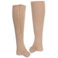 thumbnail image 4 of Bas de Soutien, 2 Pcs Chaussettes de Compression Zippées Chaussettes de Compression Élastiques Fiabilité Exceptionnelle, 4 of 8