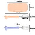 thumbnail image 2 of Toddler Utensils Kids Spoon and Fork Set，Cute Giraffe Child Flatware, 2 of 5