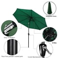 thumbnail image 2 of Parasol de Patio Extérieur de 9 Pi, Parasol de Table Rond avec Inclinaison et Manivelle, Parasol de Marché à 8 Nervures Robustes, Protection UV, Imperméable pour Jardin, Terrasse, Cour Arrière, Piscine, 2 of 7