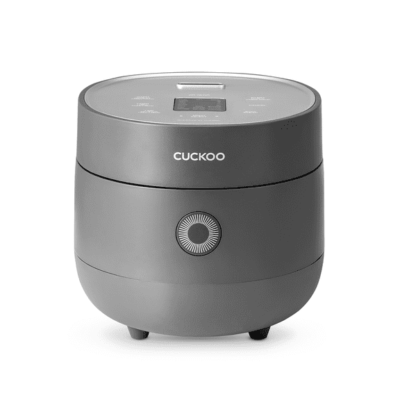 CUCKOO CR-0675FG Cuiseur à Riz Micom 6 Tasses (Non Cuit) / 12 Tasses (Cuit) avec Casserole Intérieure Antiadhésive, 13 Modes de Menu, Écran LCD, Technologie à Logique Floue, Nettoyage Automatique (Gris)