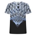 thumbnail image 5 of Birdeem T-Shirt Homme Impression Abstraite 3D Manches Courtes Col Rond Mode Décontracté Quotidien Vacances T-Shirt Haut Blouses, 5 of 5