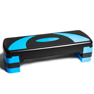 PRISP Stepper Aérobique Ajustable 78 cm, Plateforme de Pas d'Exercice à 3 Niveaux (4 Pieds'/6 Pieds'/8 Pieds') pour l'Entraînement à Domicile et la Mise en Forme