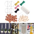 thumbnail image 4 of yuksok 3mm Macrame Cord Natural Macrame Rope Macrame Wall Hanging Kit with Wood Beads, 109 Pieces, 4 of 9