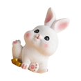 thumbnail image 4 of Baohd Rabbit Statue Miniature Desktop Ornament Animal Sculpture for Bedroom Decor StyleA, 4 of 9