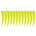 thumbnail image 2 of S SERENABLE 12 Pack s - 4 Inch Natural Turkey Feathers - Fletching DIY Hunting Training Fluorescent Yellow, 2 of 9