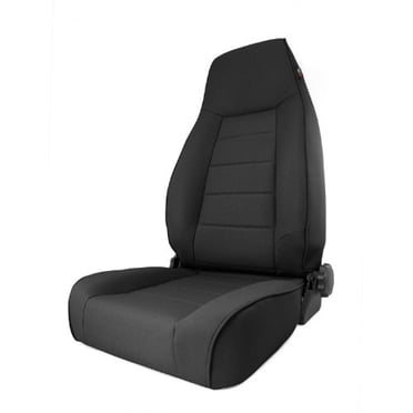 Rugged Ridge 13412.15 Seat, High-Back, Front, Reclinable, Black Denim; 97-06 Wrangler TJ