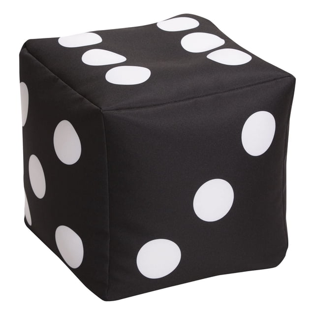 Cube Dice de Gouchee Home – Pouf cube amusant et fonctionnel, rempli de polystyrène, siège d'appoint léger pour salon ou chambre à coucher