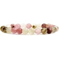 thumbnail image 1 of Natural Volcano Cherry Quartz Gemstone 8mm Round Beads Stretch Bracelet 7 Inch, 1 of 5