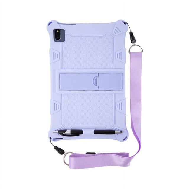 Soft Silicon Kids Case For Teclast T50 T40 5G M40 Pro M40SE 10.4 Inch Tablet Cover Case For Teclast T40 Plus Stand Protect Shell purple-Belt Teclast M40 Pro