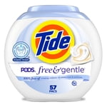 Tide PODS Gratuit & Pacs de savon détergents pour lave-linge, 57 Compte, Tide PODS Blanchisserie Détergente, Laverie Detergent Pacs, Lave-linge PODS Détergent
