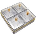 thumbnail image 3 of 1 Ensemble d'Assiettes de Service Divisées avec Plateau Bol de Rangement pour Collations Support pour Fruits Secs, 3 of 6