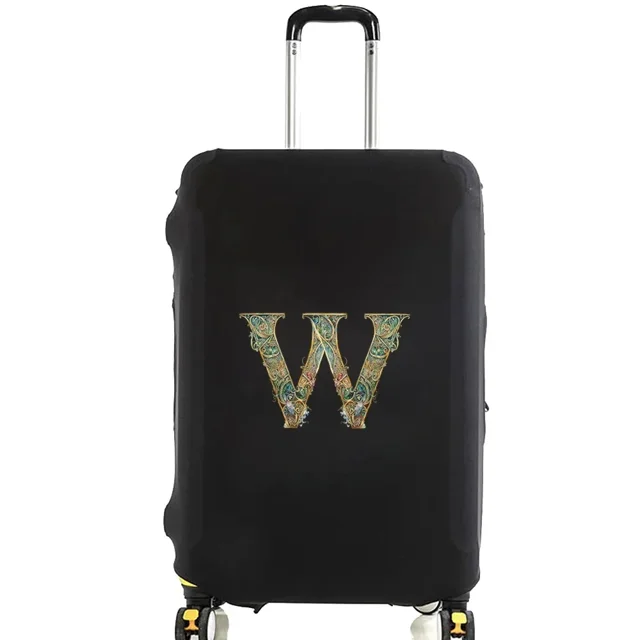 Housses de Bagage Housse de Protection Bagage de Voyage Anti-Rayures Housse Anti-Poussière Réutilisable Housse Lavable Motif Imprimé Graphique 8Graphic Letter W S