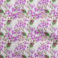 thumbnail image 1 of oneOone Velvet Fuschia Pink Fabric Florals Craft Projects Decor Fabric Printed By The Yard 58 Inch Wide, 1 of 4