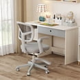 thumbnail image 4 of Costway Kids Desk Chair Children Study Chair with Adjustable Height, Armrest & Footrest Gray, 4 of 10