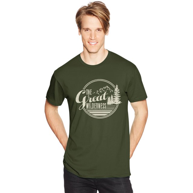 Hanes T-Shirt Graphique pour Hommes, P, la Grande Nature