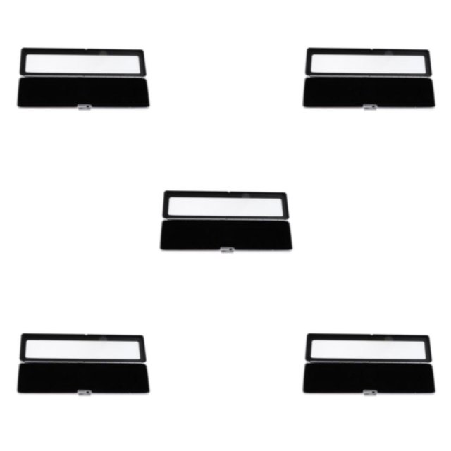 maskred Boîte de Rangement pour Boîte à Bijoux en Métal pour Diamant Argent 5Set