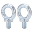 thumbnail image 3 of 2 Packs Q235 Steel Eye Bolts, Machinery Shoulder Lifting Rings Threaded Eyebolt, Lifting Rings Bolts Galvanized Carbon Steel Eyebolts Deep Threaded Lifting Shoulder Eyebolt, 3 of 7