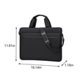 thumbnail image 3 of Yrmaups Laptop Bag, 15.6 Inch Shoulder Tote for Notebook, Polyester Padded Computer Case, Water Resistant Business Travel Briefcase, Fits 14.1 Inch, 3 of 7