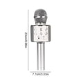 thumbnail image 4 of Xingzhi Microphone à Réduction de Bruit, Microphone de Karaoké Rechargeable Sans Fil, Micro LED Portable, Argent, 4 of 9