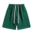 thumbnail image 1 of EOYWHK Mens Gym Shorts Elastic Waist Workout Shorts Drawstring Loose Wide-Leg Half Length Lounge Trouser ,S-3XL, 1 of 5