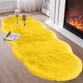 thumbnail image 1 of Tyidzon Rugs for Bedroom Solid Color Fluffy Shaggy Soft Living Room Rug 20X55 Inch Indoor Modern Area Rug for Teen Dorm Room Home Decor, Yellow, 1 of 8
