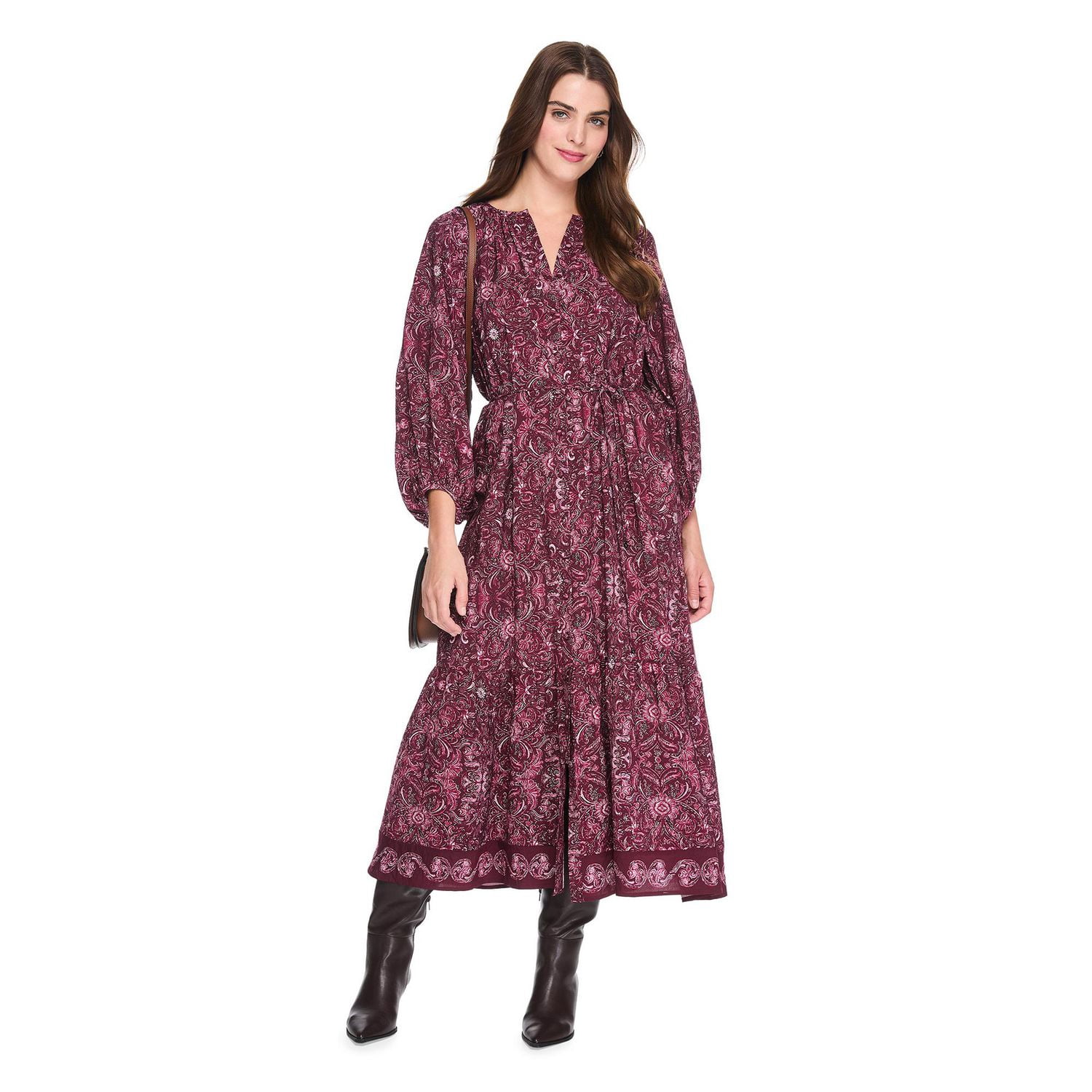 Robe longue imprimée George pour femmes