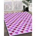 thumbnail image 3 of Ahgly Tapis Rectangulaire Lavable en Machine Intérieur Transitionnel Fleur Rose, 2 Pieds x 3 Pieds, 3 of 7