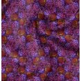 thumbnail image 1 of Soimoi Purple polyester Crepe Fabric Shells Ocean Printed Craft Fabric by the Yard 42 Inch Wide, 1 of 6