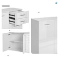 thumbnail image 4 of Buffet Console d'Appoint Autoportant avec Armoire de Rangement pour Salon, 4 of 10