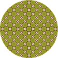 thumbnail image 1 of Ahgly Tapis Rond Lavable en Machine Intérieur Transitionnel Chêne Brun, 5 Pieds Rond, 1 of 7
