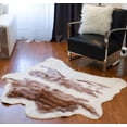 thumbnail image 2 of H-Luxe Faux Fur Cowhide Rug, 2 of 3