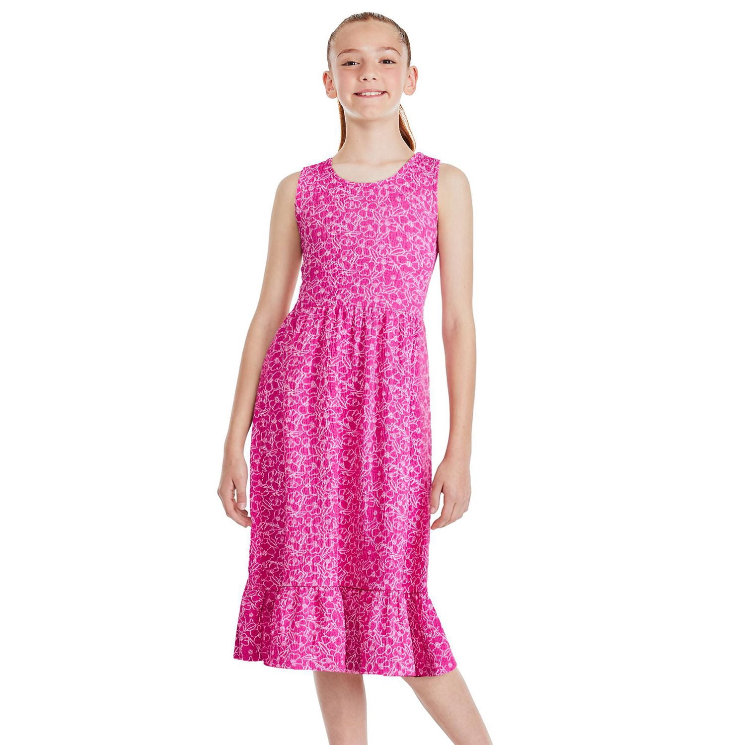 George Girls' Crinkled Racerback Dress