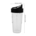 thumbnail image 2 of WHAMVOX 1 Set Blender Cup Replacement Plastic Cups with Lids Dishwasher Safe for Home Use and Kitchen, 2 of 8