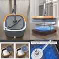 thumbnail image 4 of TopLLC Spin Mop and Bucket with Wringer Set, Support Self Separation Sewage and Clean Water, Telescopic Stainless-Steel Mop Cleaning Bucket Mop for Floors Kitchen on Clearance, 4 of 9