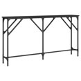 thumbnail image 4 of vidaXL Table Console Noire 140x23x75 cm Bois Manufacturé, 4 of 5