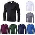 thumbnail image 2 of Mens Compression Shirt Tight-Fitting Sports Running Training Suit Breathable Wicking T-Shirts Mens Shirts, 2 of 7