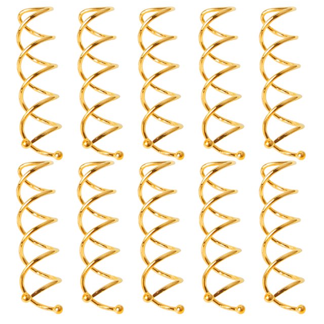 10 Pcs Épingle à Cheveux Spirale en Métal, Non Abrasive, Tourne-Épingle, Vis Torsadée, Épingle à Cheveux