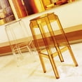 thumbnail image 3 of Compamia Fox 30" Polycarbonate Patio Bar Stool in Transparent Amber, 3 of 3