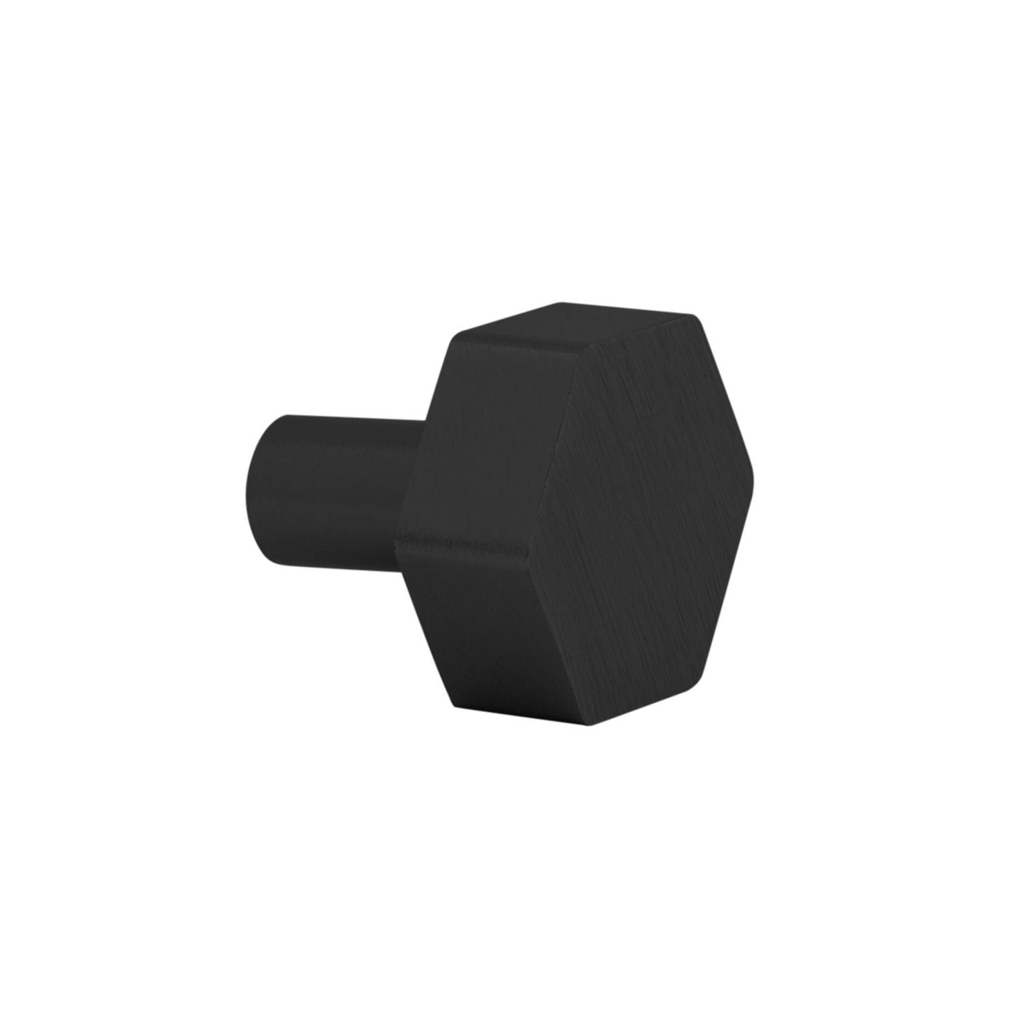 Era Hexagon Knob 4-Pack Brushed Black