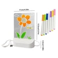 thumbnail image 3 of Glow Writing Tablet under $5! Yannianjz Glow Writing Tablet, Reusable LED Light Doodle Board with Stand, Erasable Drawing Pad forKids, USB Powered Acrylic Sketch Board, 3 of 9