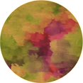 thumbnail image 1 of Ahgly Company Machine Washable Indoor Round Transitional Caramel Brown Area Rugs, 6' Round, 1 of 7